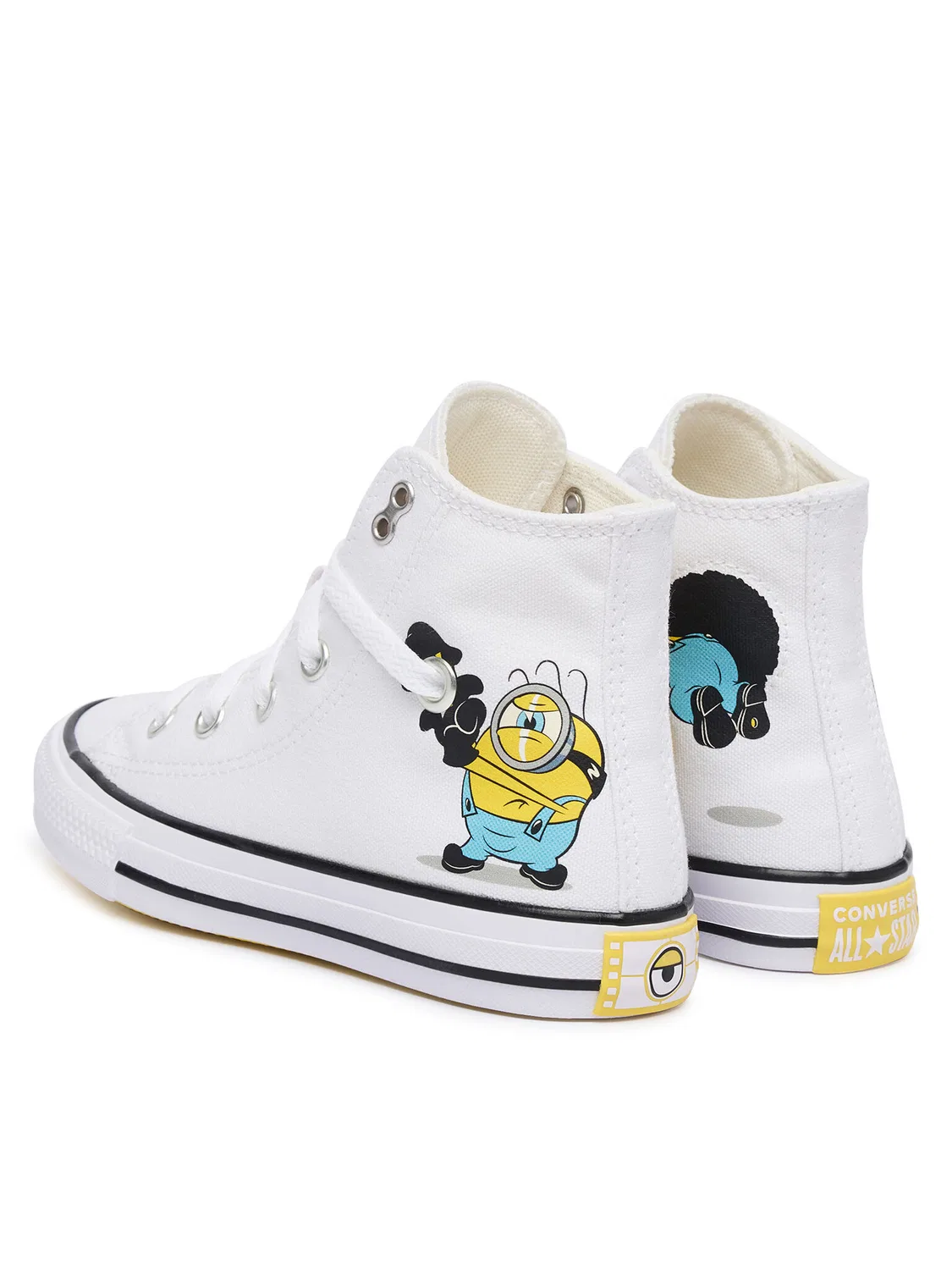 Тканевые кроссовки для мальчика Minions Chuck Taylor All Star Converse, белый — фото 3