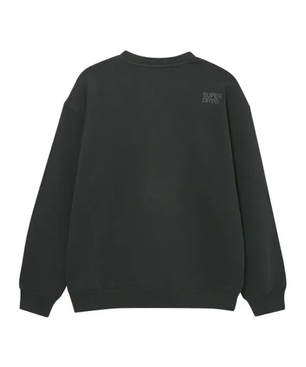 Футболка с круглым вырезом, базовая, Superdry, угольный — фото 2