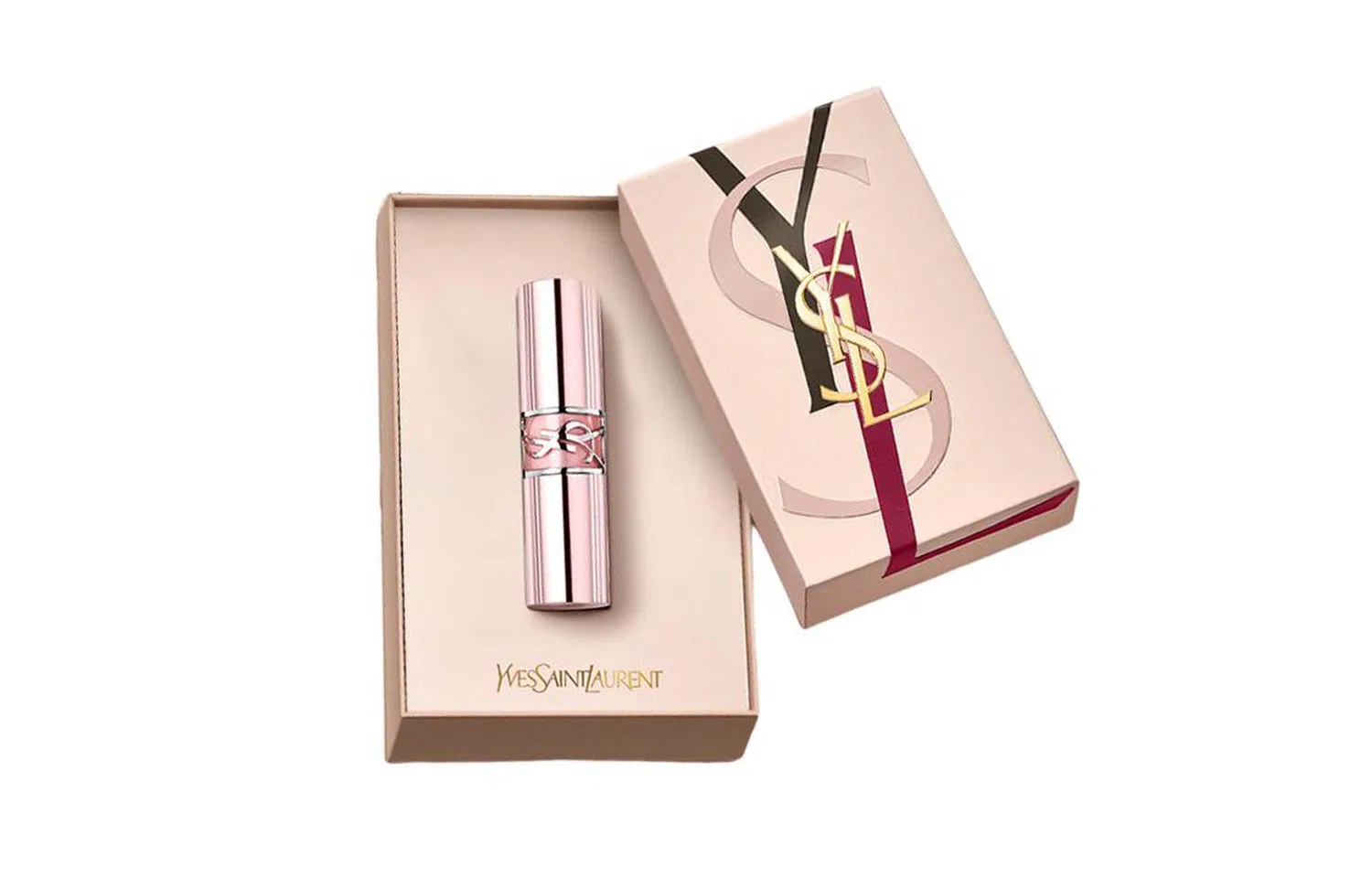 Женский набор губной помады и бальзама для губ Yves Saint Laurent, Translucent Gray Pink — фото 4