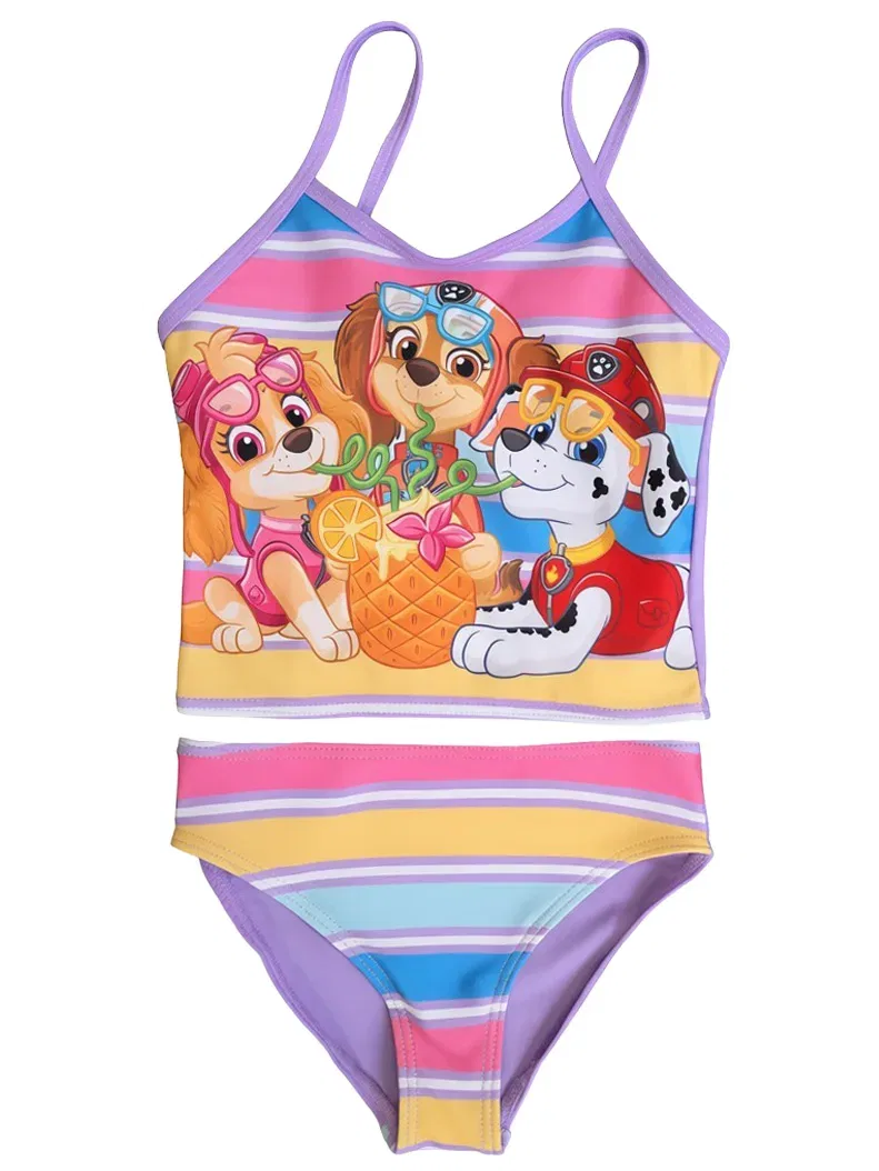 Купальник раздельный с принтом Paw Patrol, фиолетовый