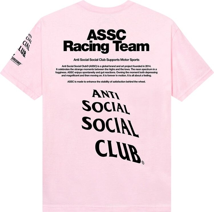Футболка Anti Social Social Club x Gran Turismo Logo Tee 'Pink', розовый — фото 3