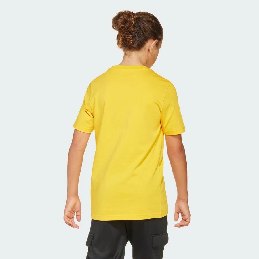 Детская футболка с графическим принтом Fun Graphic Tee adidas, Желтый — фото 4