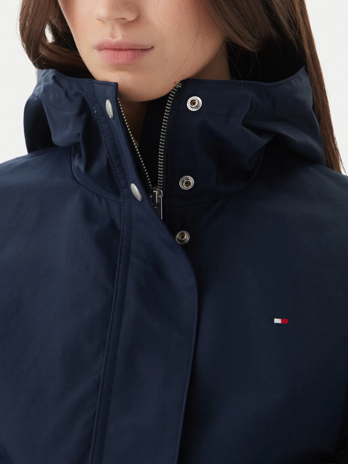 Женская демисезонная куртка свободного кроя Utility Tommy Hilfiger, темно-синий — фото 4