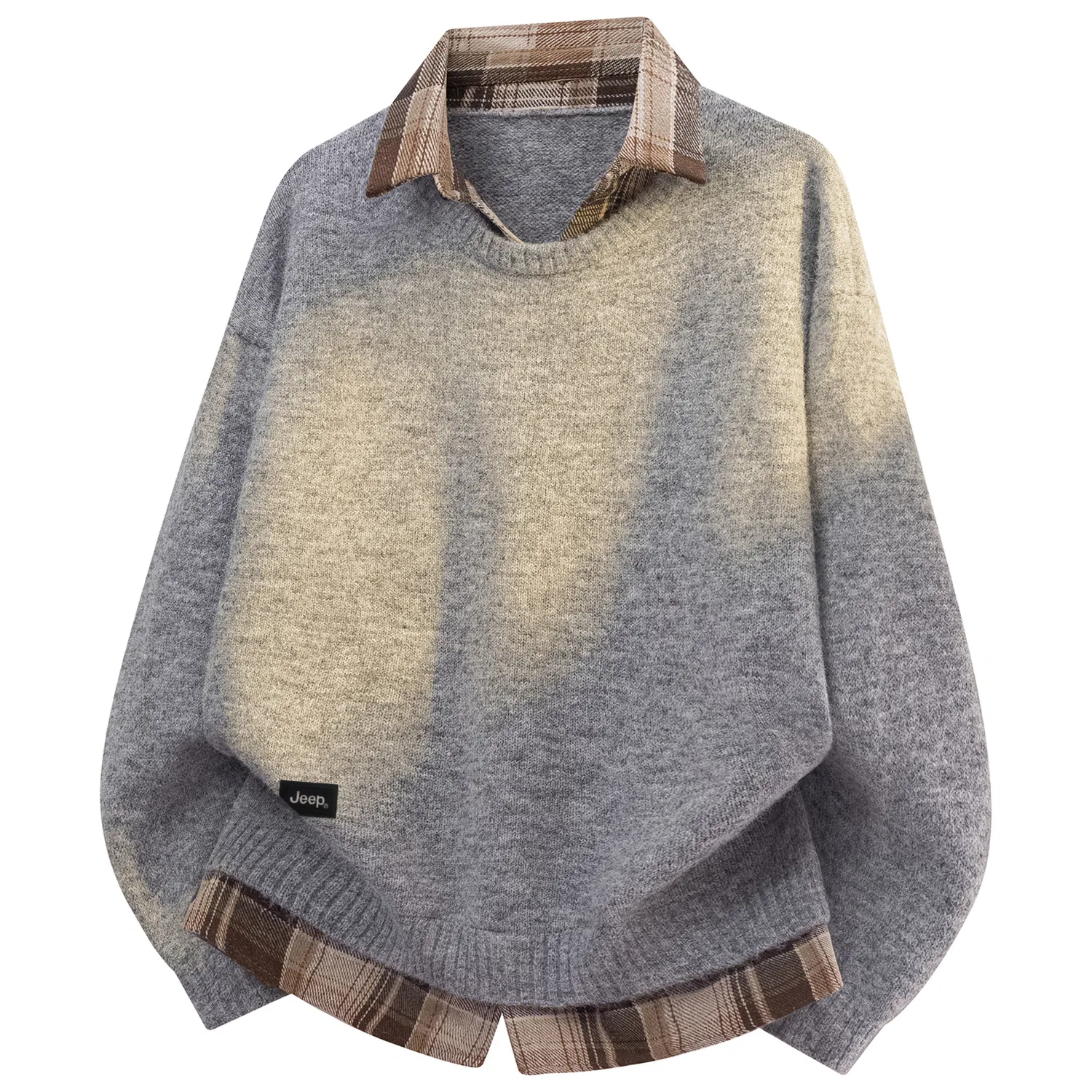 Детский свитер с отложным воротником Jeep CITY BOY, Heather Gray