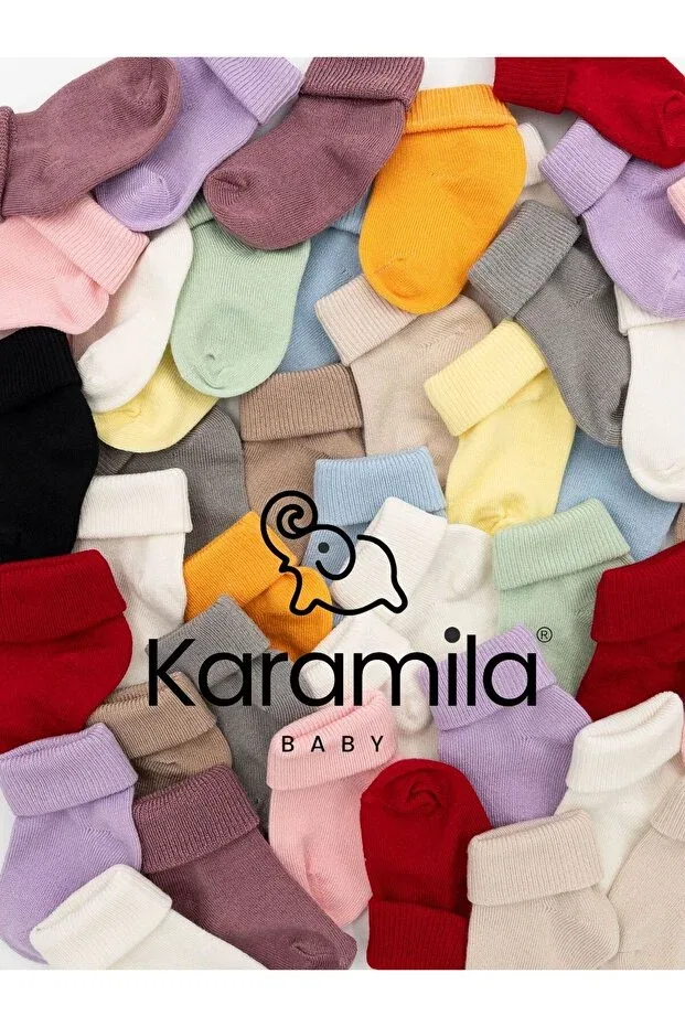 Детский комплект носков для новорожденных из бамбука Karamila, Beige — фото 4