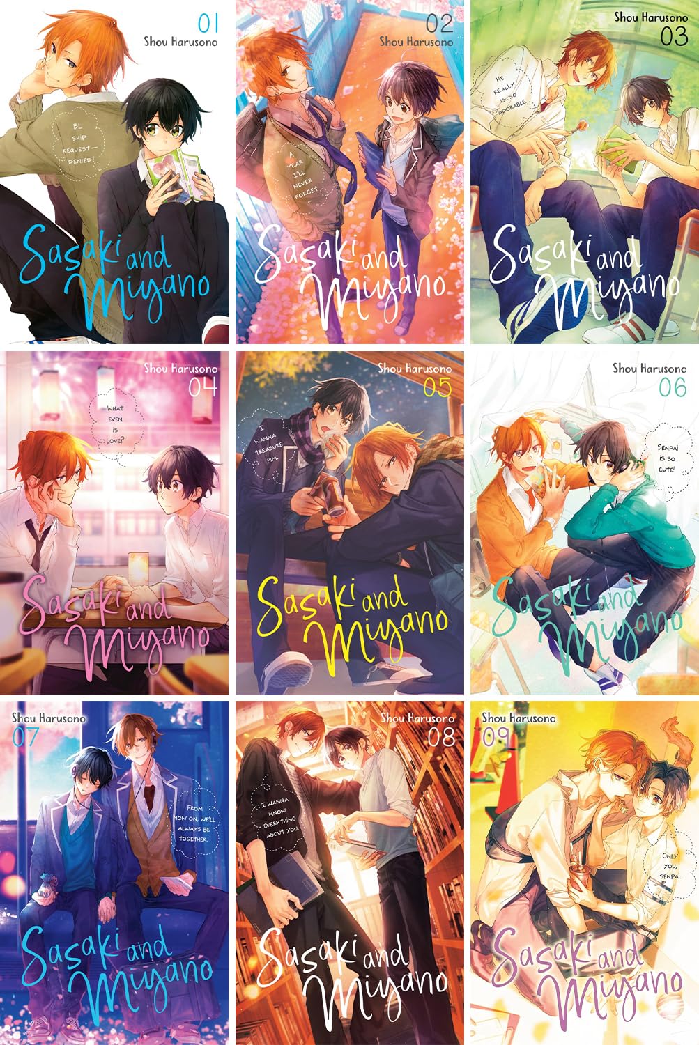 

Sasaki and Miyano Manga Set Vol. 1-9 by Shou Harusono (Yen Press)
