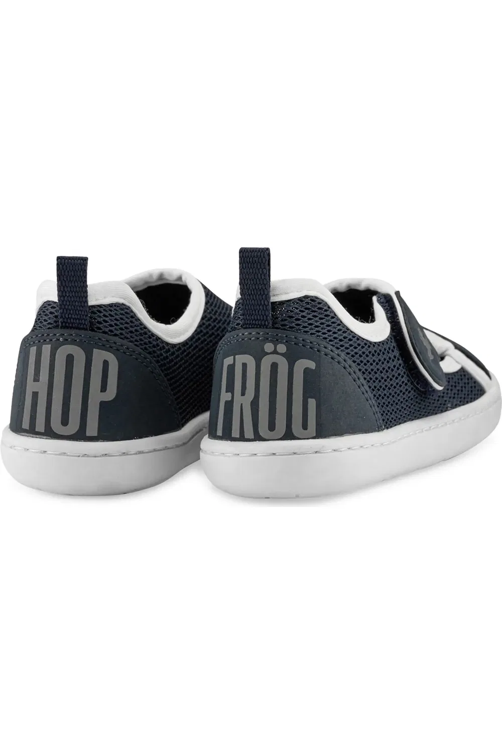 Детские кроссовки для босых ног на липучке Multi Mix Hopfrög Kids, Navy Mix — фото 2