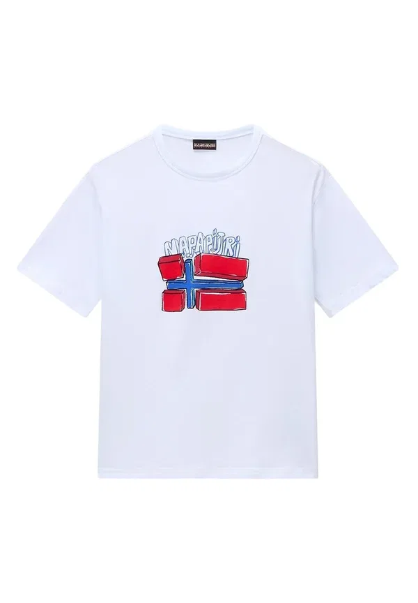 Футболка с принтом Print t-shirt Napapijri, Белый