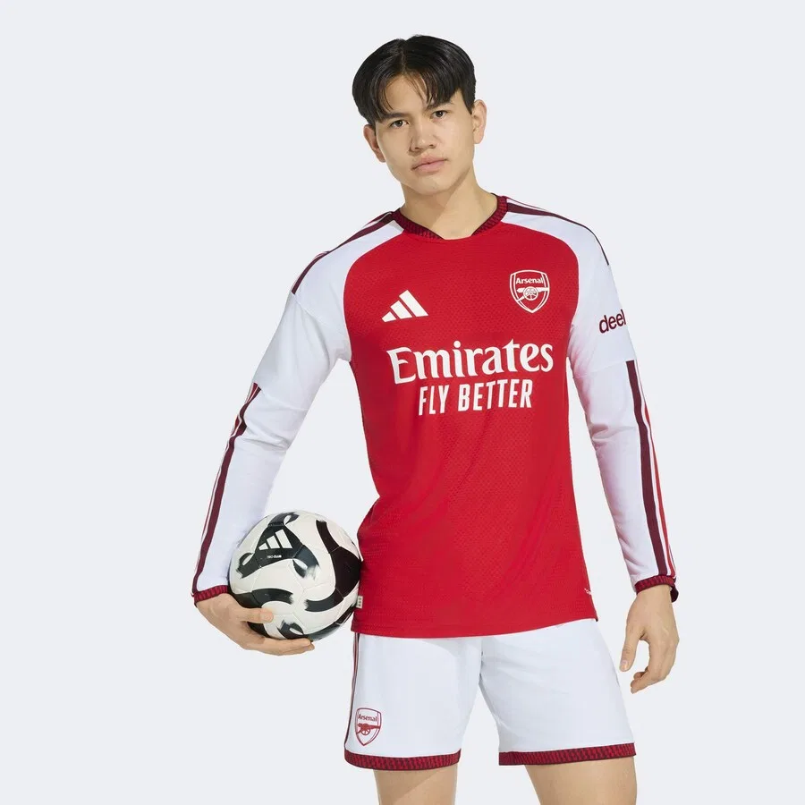 Футболка ADIDAS PERFORMANCE Performance Shirt 'FC Arsenal 26/27 Authentic' красного цвета — фото 4