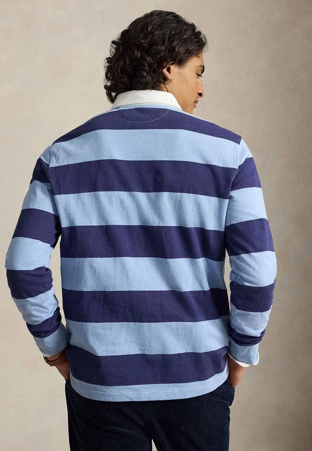 Знаменитая регбийная рубашка-поло Polo Ralph Lauren, Blue — фото 3