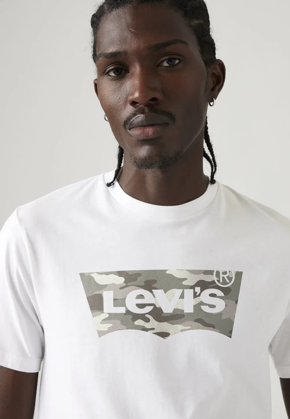 Футболка с круглым вырезом и графическим принтом Levi'S, Camo White — фото 4