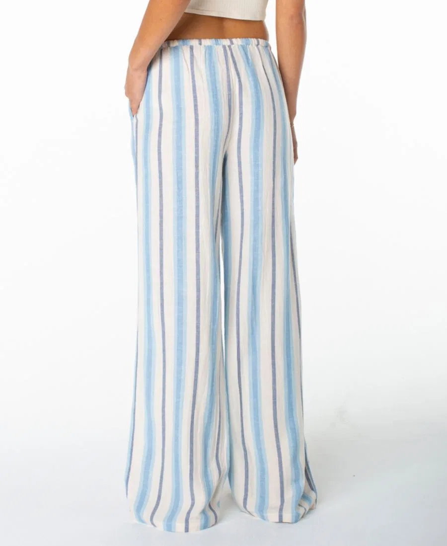 Штаны широкие с принтом Iyla Roxy, Cerulean Sunny Stripe — фото 4