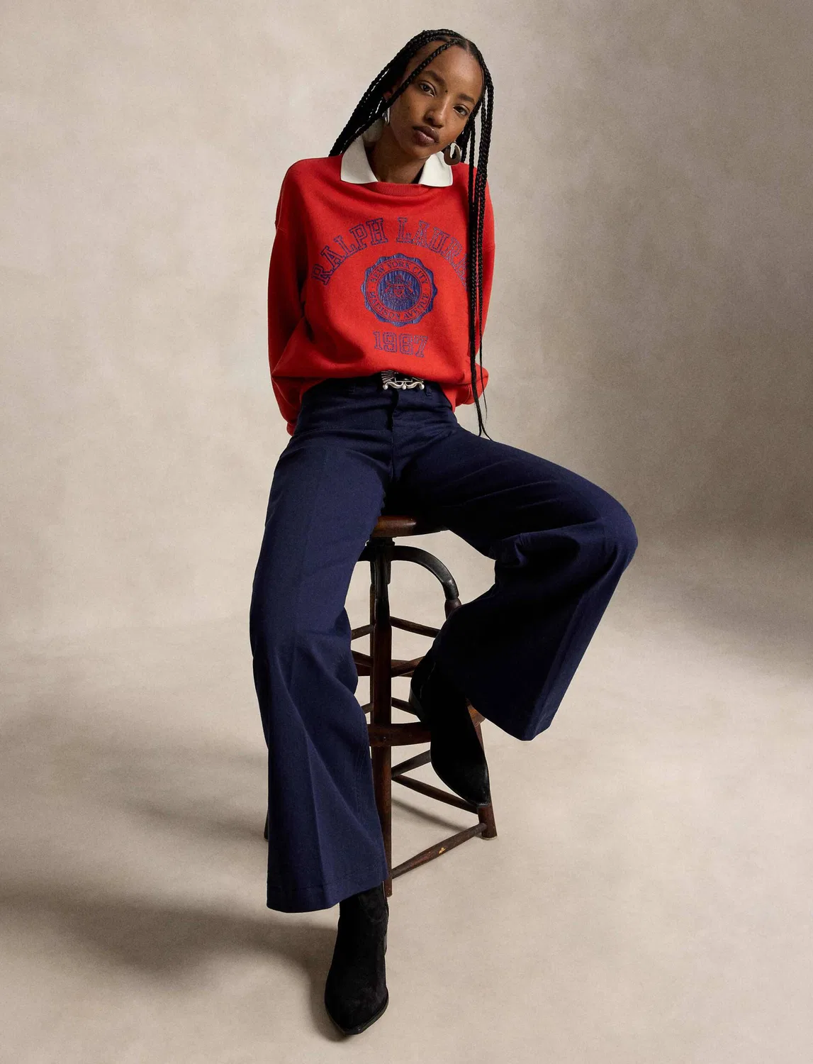 Свитшот с длинным рукавом Polo Ralph Lauren, Rosso — фото 3