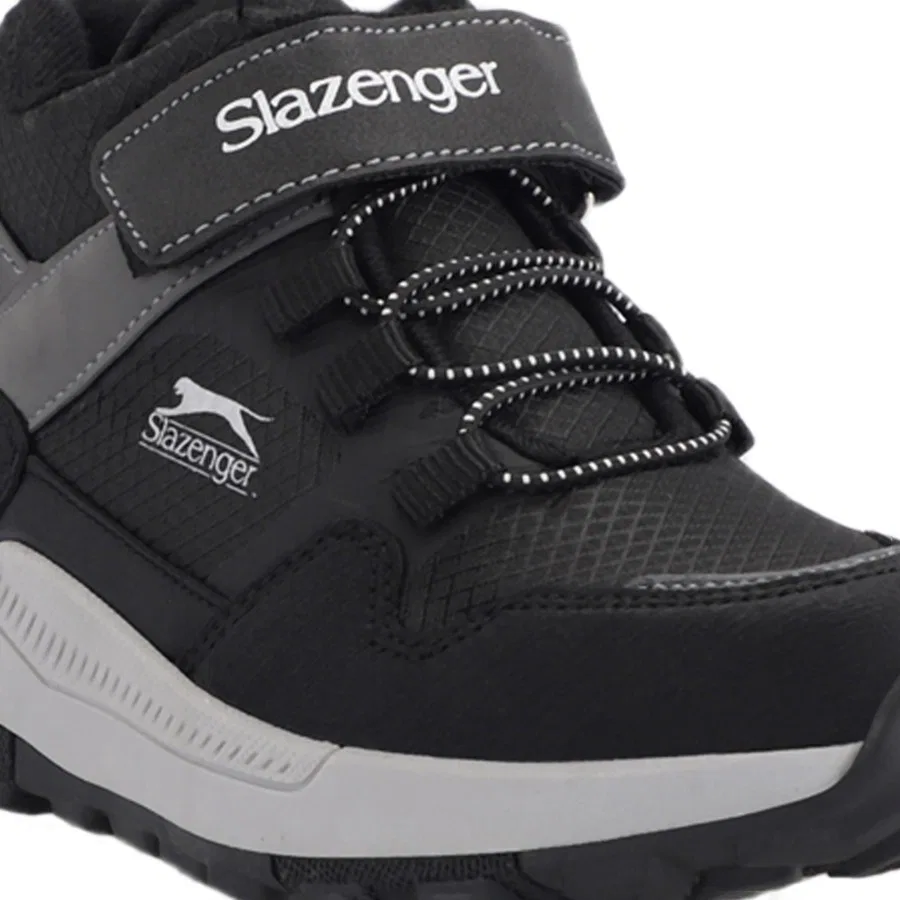 Детские ботинки на липучках Slazenger KENZIE IN, Черно-белый — фото 4