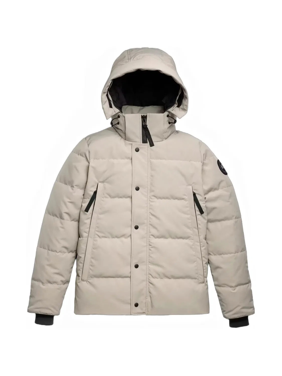 Стеганый пуховик Wyndham с капюшоном Canada Goose, нейтральные цвета