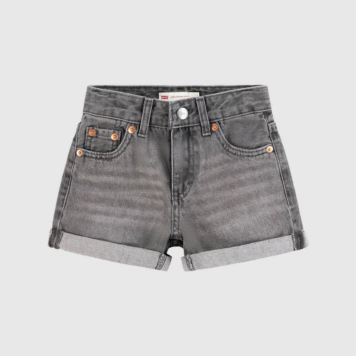 Короткие шорты для девочек Girlfriend, размеры 4-6XL Levi's, Arya - Black — фото 3
