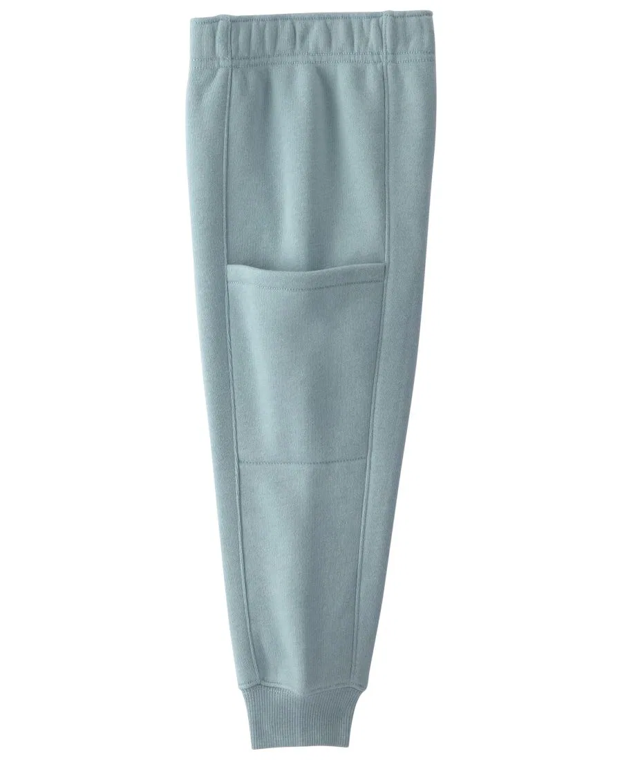 Комплект из свитшота и джоггеров с флисом, модель Striped Fleece Polo Sweatshirt and Jogger Pants Carter's, Blue/Cream — фото 3