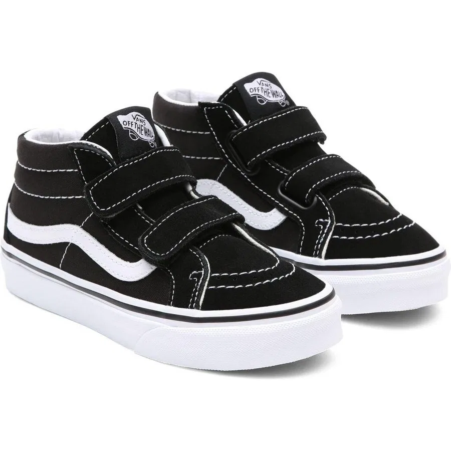 Кроссовки детские с высоким берцем UY Sk8-Mid Reissue V Vans, Черный