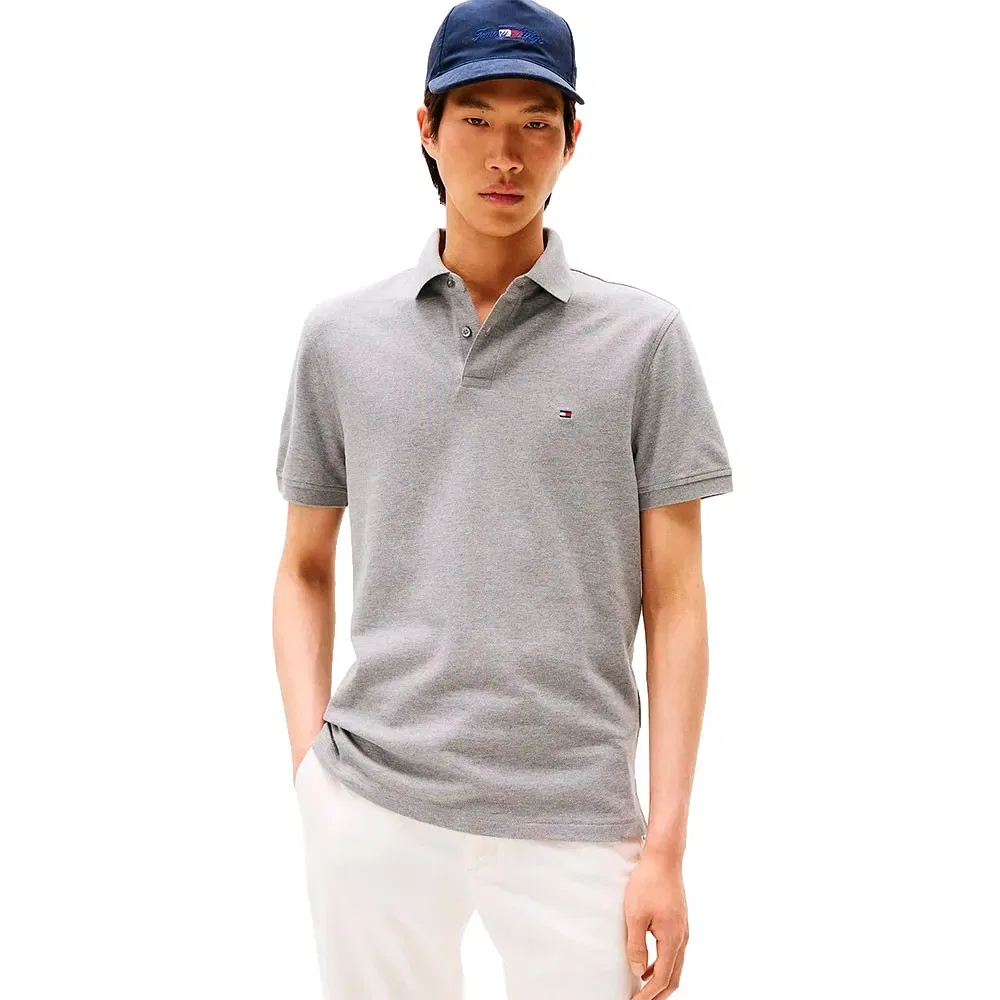 Поло Tommy Hilfiger 1985 Regular Fit, серый