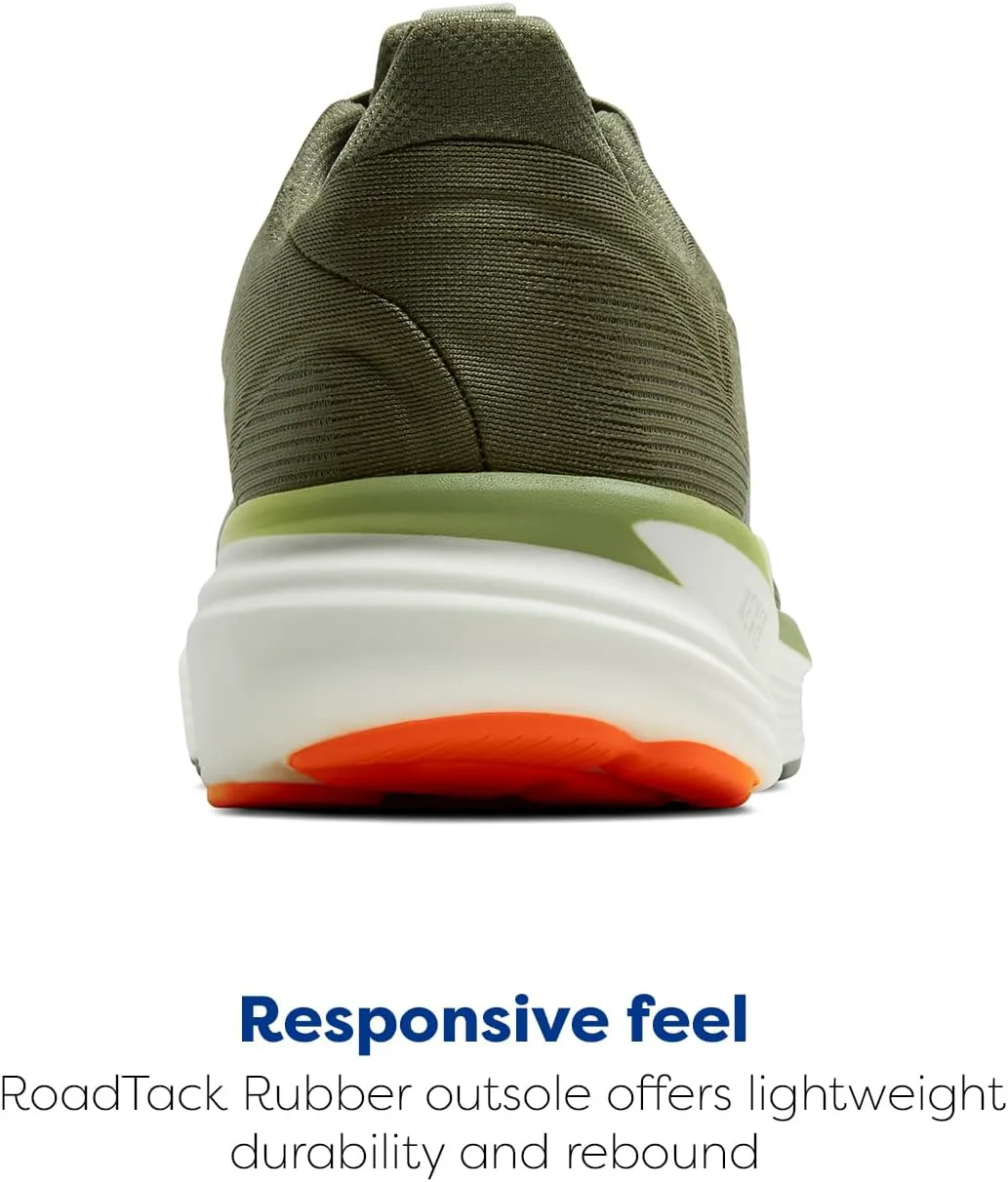 Мужские кроссовки Brooks Revel 8 для бега и ходьбы с нейтральной поддержкой, оливковый/оранжевый — фото 3