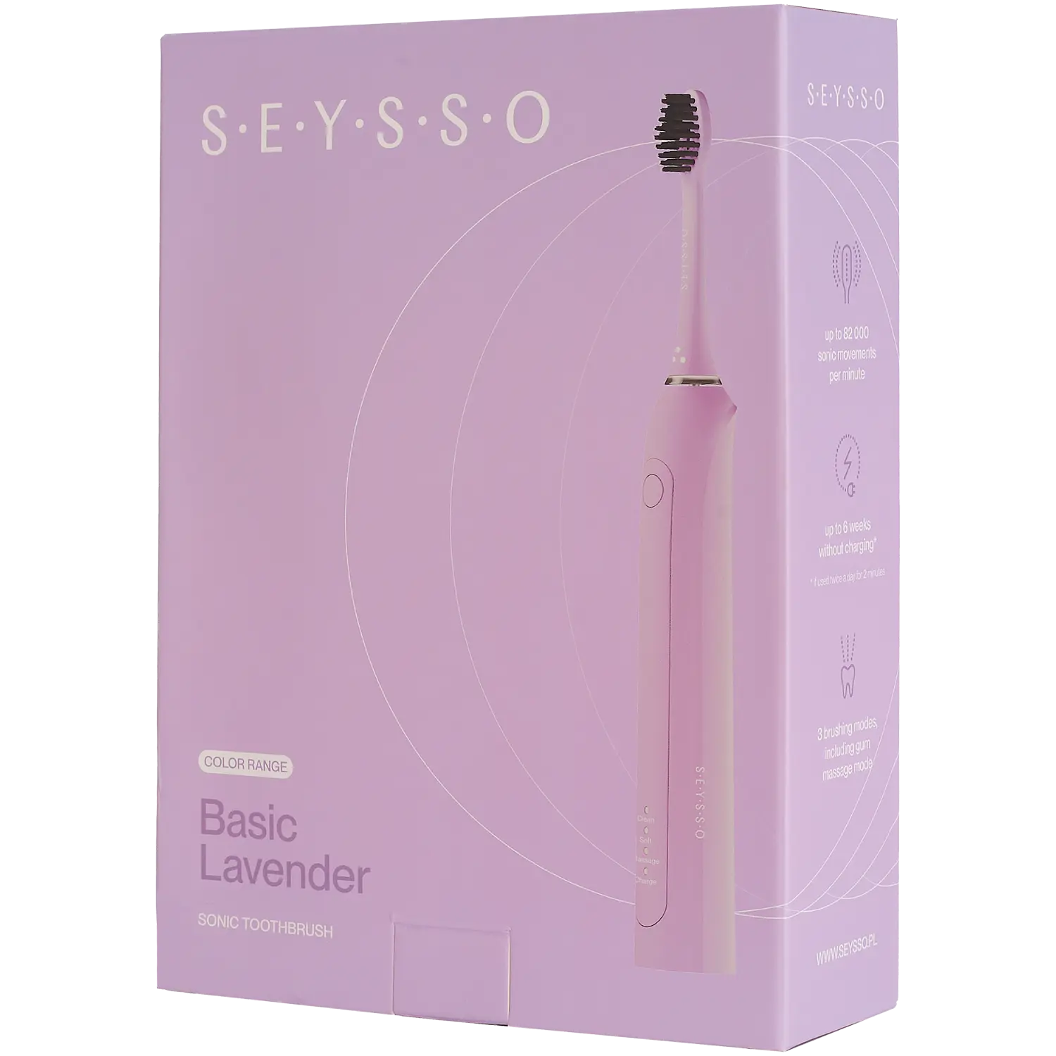

Seysso Basic Lavender звуковая зубная щетка, 1 шт.