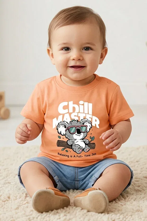 Детский комплект футболок с принтом с коротким рукавом Difa, Baby T-Shirt Set 1 — фото 4