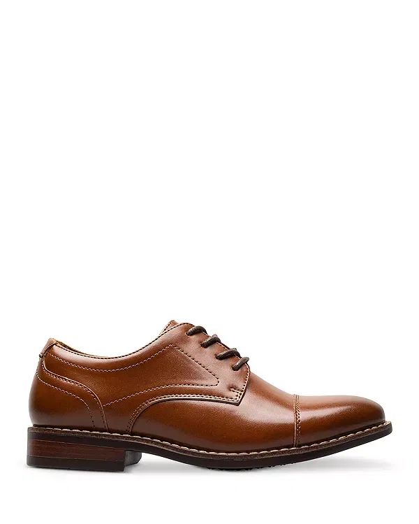 Детские классические туфли для мальчиков с мыском cap toe Rucci Florsheim Kids, Cognac — фото 2