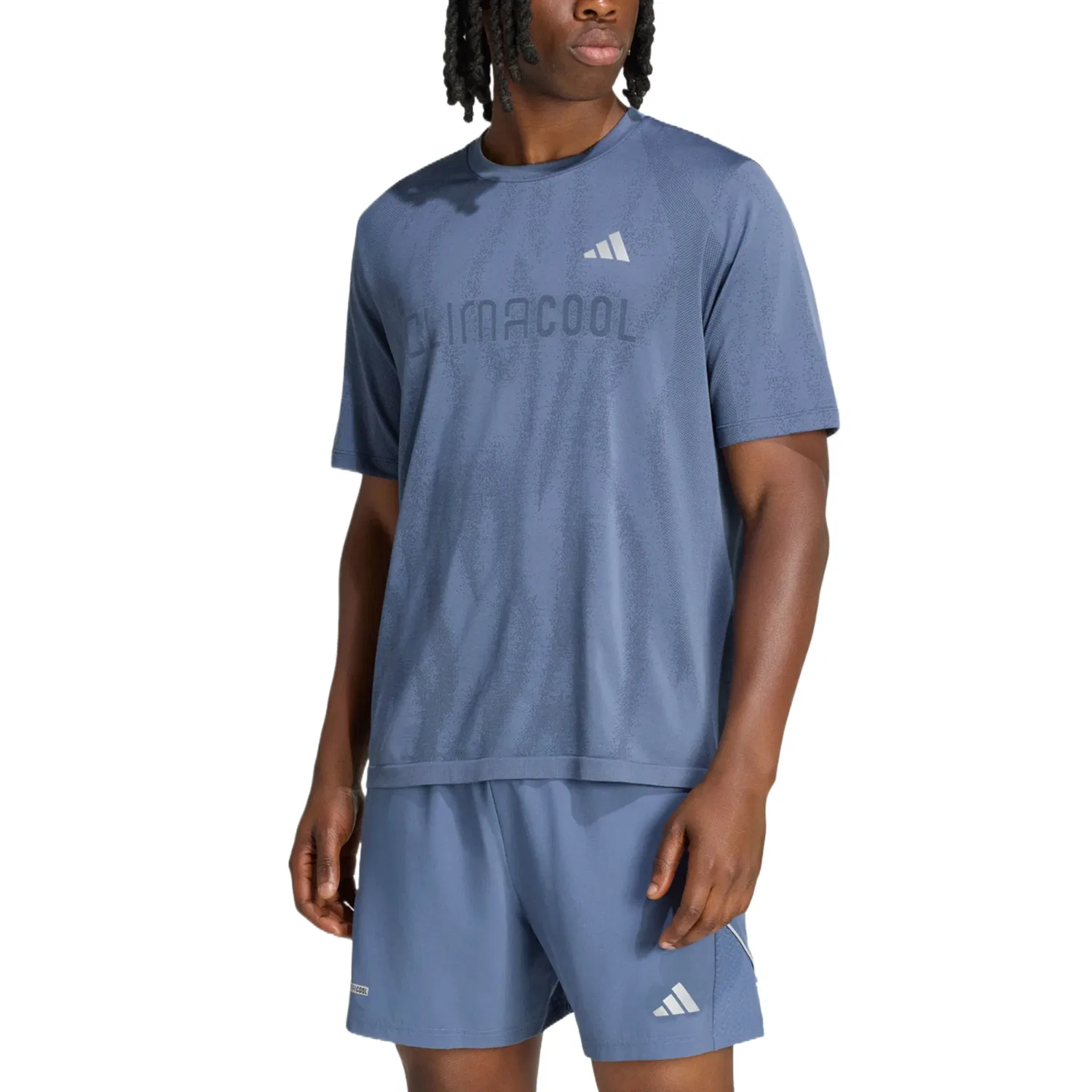 Мужская футболка с круглым вырезом Soft Ink Blue/Legend Ink Adidas, Soft Ink Blue/Legend Ink — фото 3