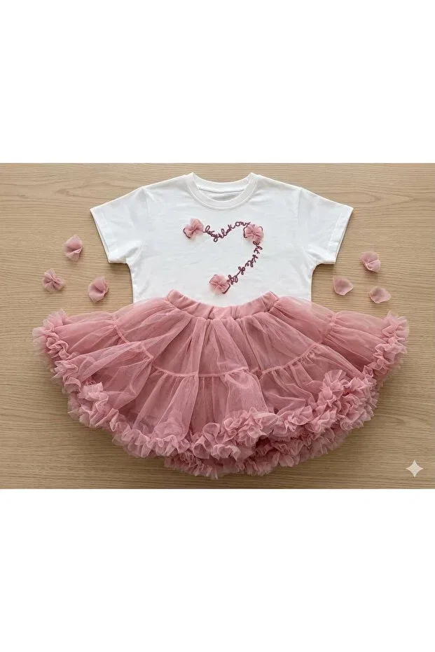 Детский комплект юбки-пачки для девочек Melay Kids Store, Pink