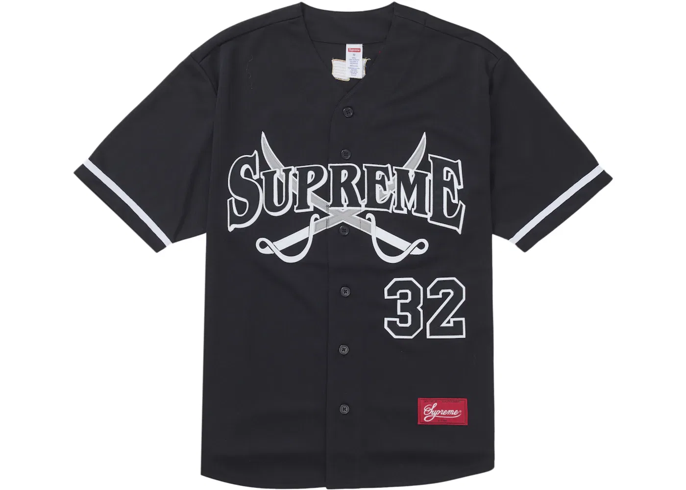 Мужская бейсбольная джерси с принтом Jersey Supreme, Black