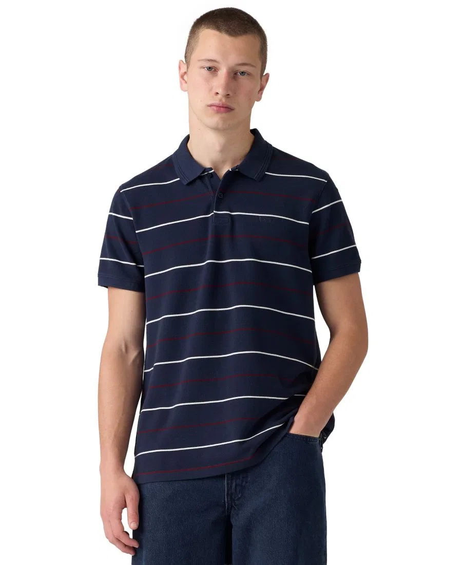 Поло классическое с коротким рукавом Levi's, Stripe Navy