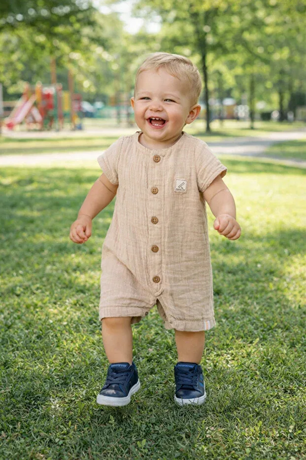 Детский комбинезон хлопковый Begi, Beige Begisa