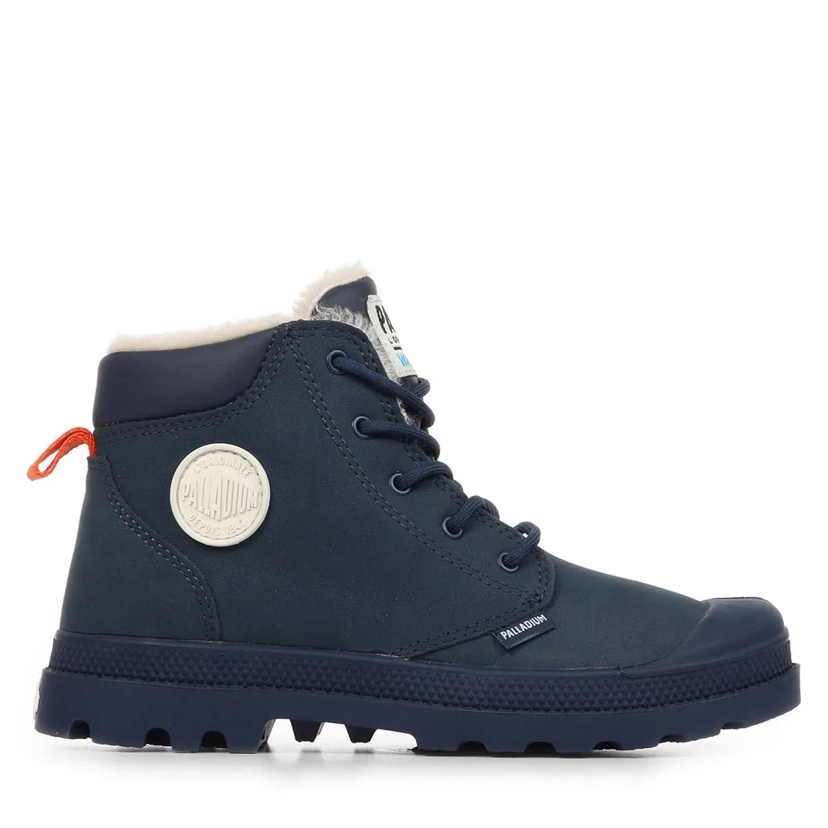 Детские ботинки для мальчиков водонепроницаемые Pampas Hi Cuff Wps Oz Palladium, Blue Navy