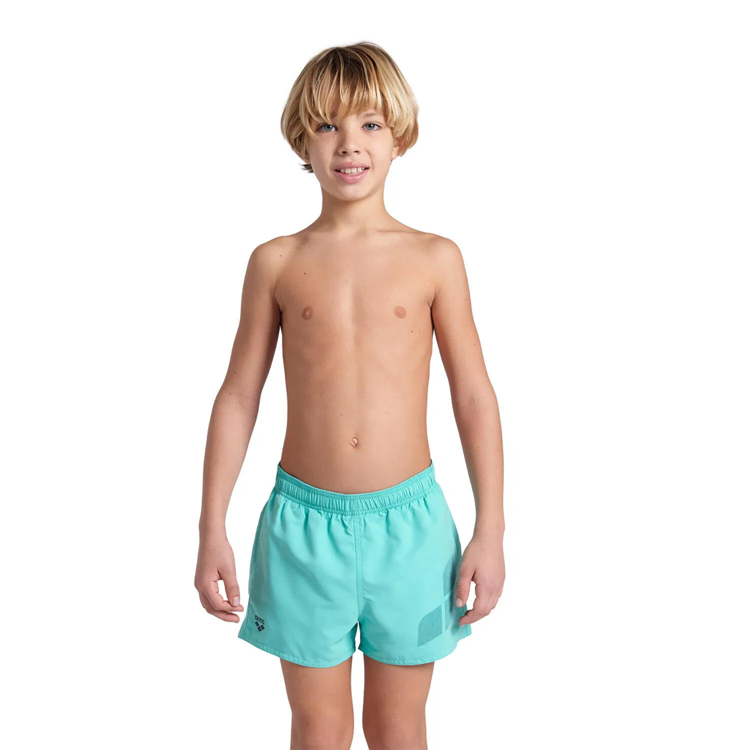 Детские плавки для мальчиков с принтом Logo R Arena, Mintblau Kosmosblau