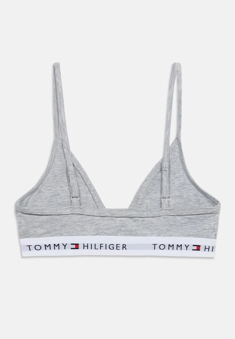 Треугольный бюстгальтер Tommy Hilfiger Underwear в серо-розовом цвете с пятнистым рисунком — фото 2