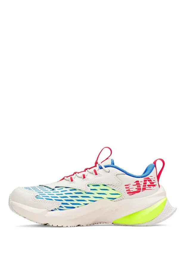 Детские кроссовки для девочек шнурующиеся Under Armour, White — фото 2