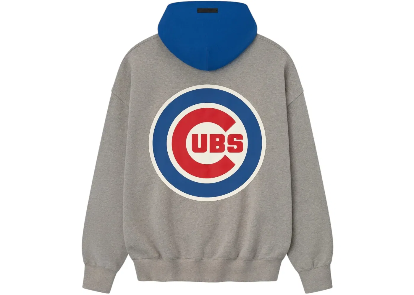 Мужской худи с принтом Cubs Sport Fear of God Essentials, Concrete Heather/Blue — фото 2
