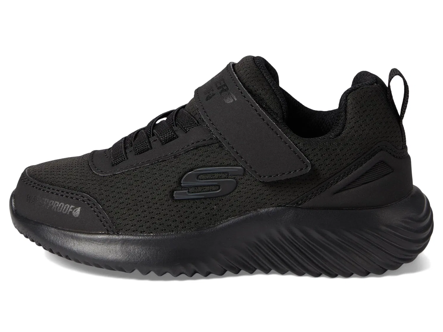 Детские кроссовки для мальчиков с водоотталкивающим верхом Bounder Dripper Drop Skechers, Black — фото 4