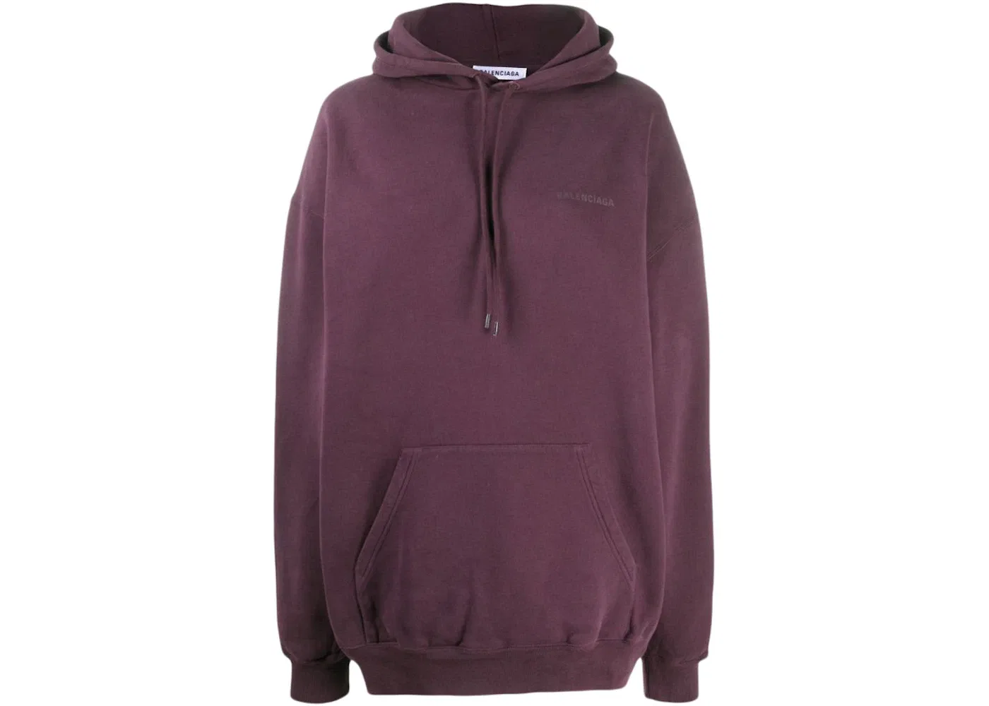 Женский худи оверсайз с принтом Balenciaga, Eggplant