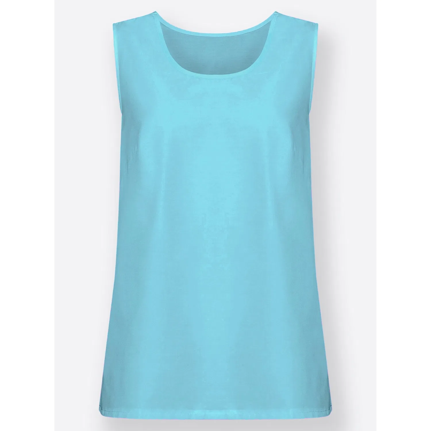 Женская блузка с круглым вырезом Classic Basics, Aqua — фото 3