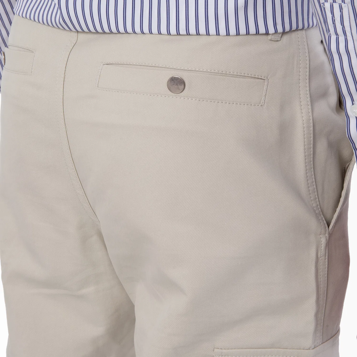 Брюки карго из хлопкового микса Cotton-Blend Cargo Trousers Burberry, Plaster — фото 3