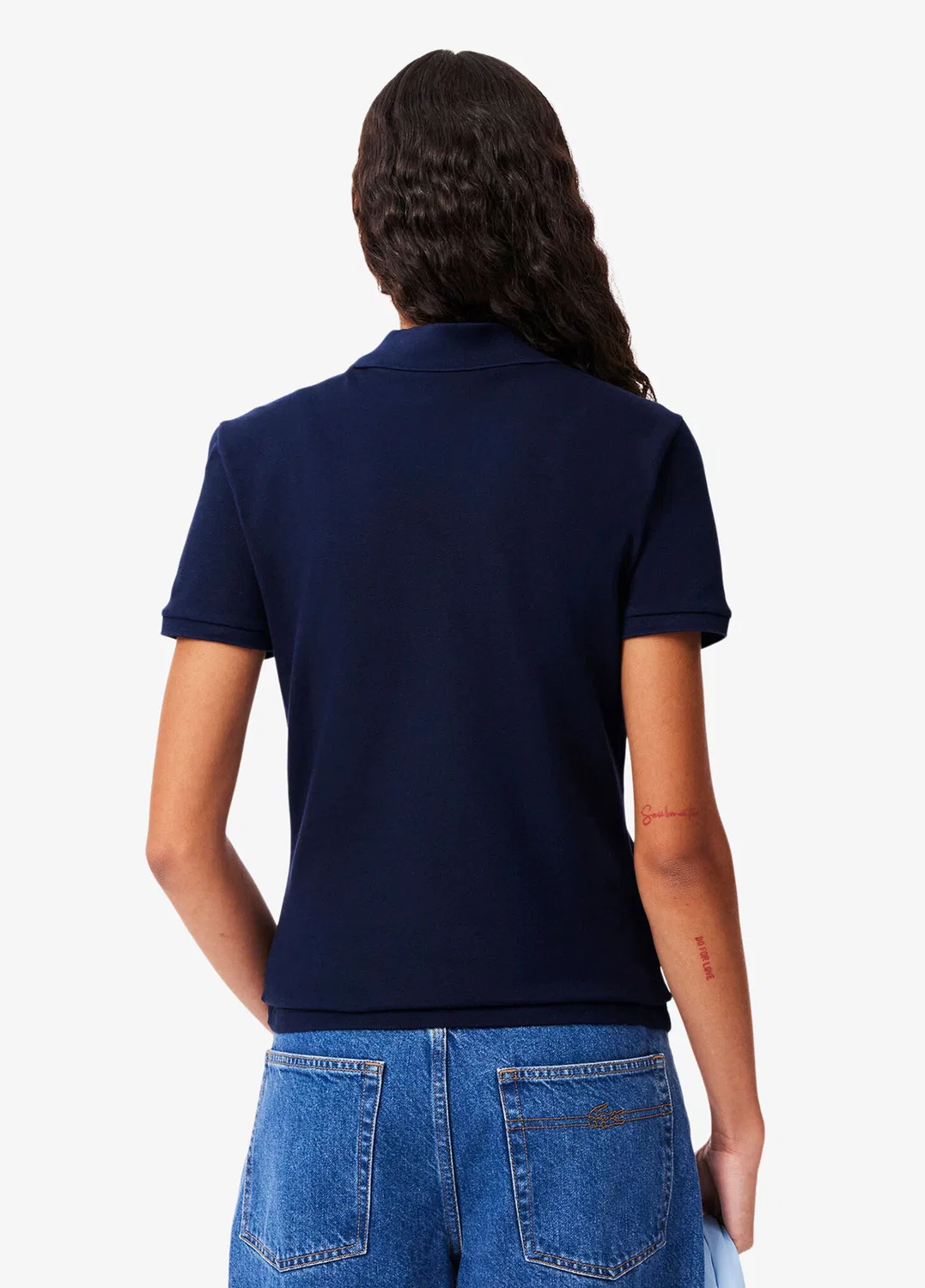 Поло Lacoste Slim Fit, синий — фото 3