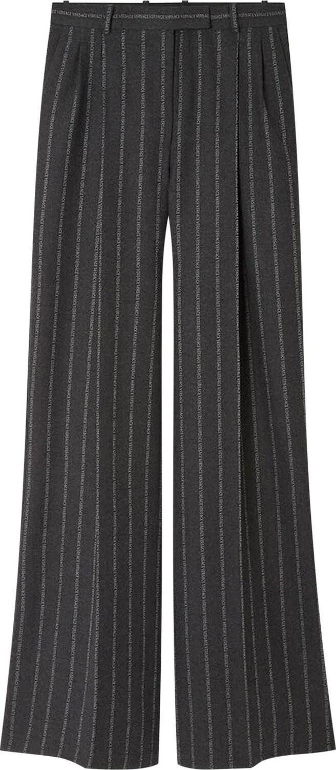 

Брюки Versace Pinstripe Pant 'Medium Grey', серый