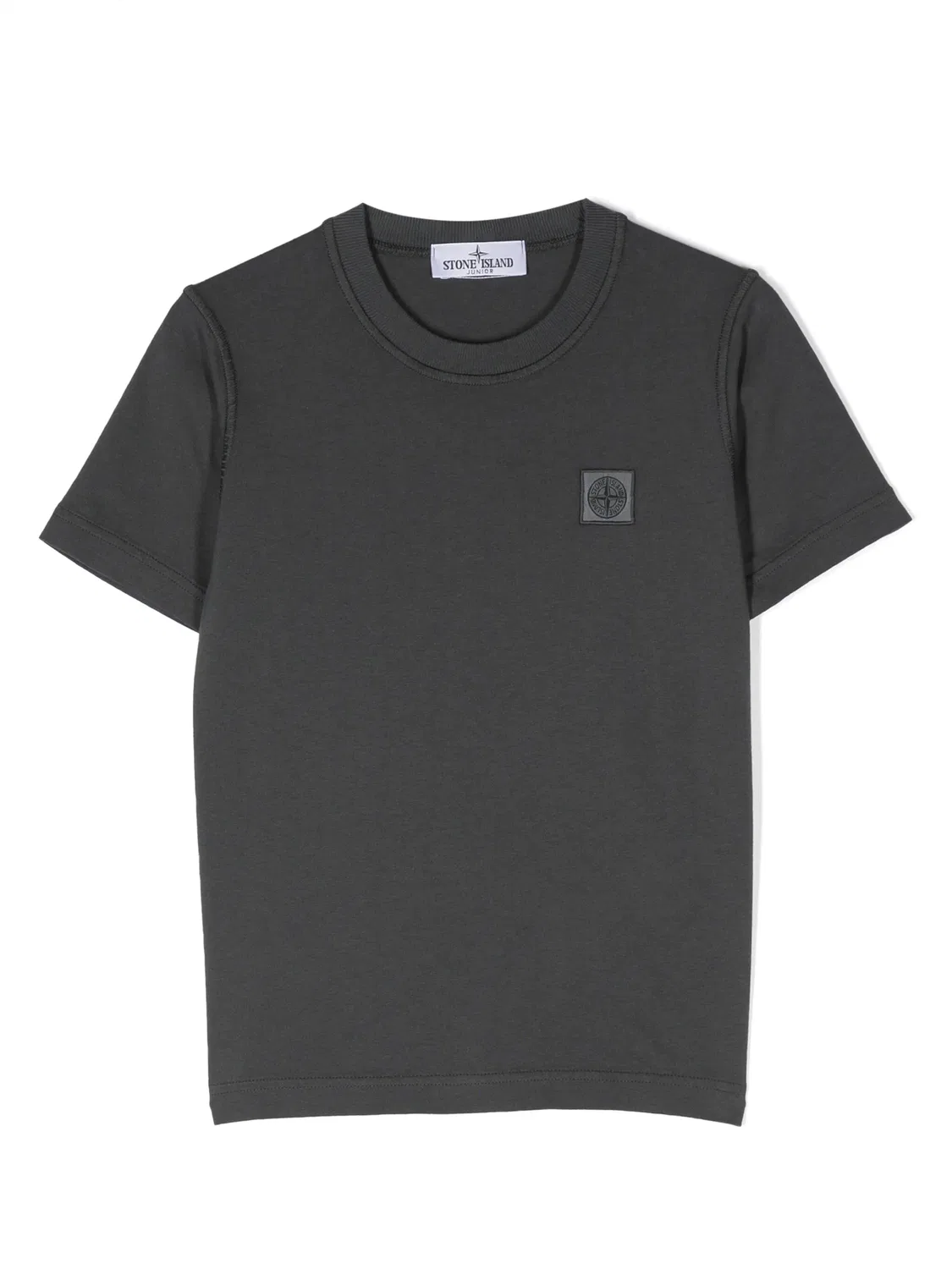 Футболка с нашивкой-логотипом Stone Island, серый