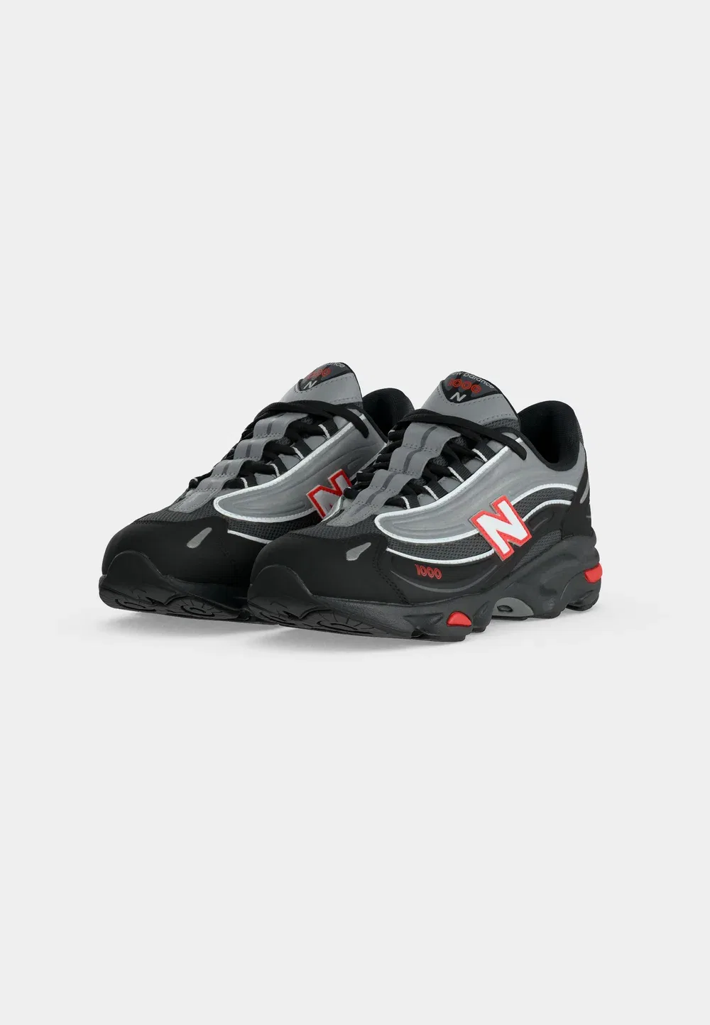 1000 кроссовок унисекс New Balance, Black/Neo Flame — фото 3