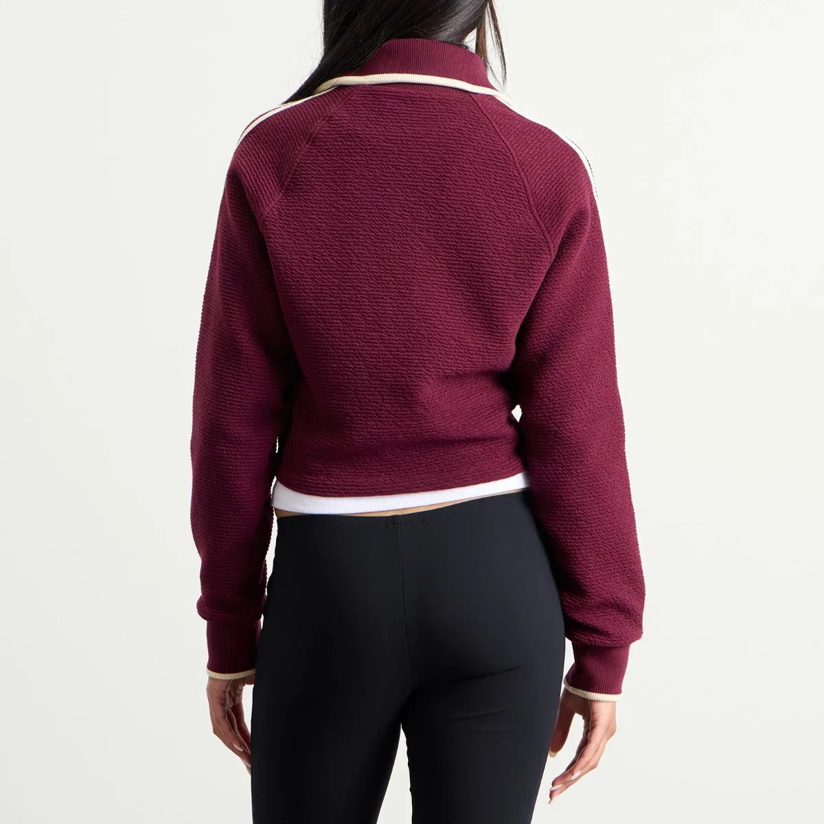 Женская куртка Firebird track top Adidas, Maroon & Vivid Red — фото 3