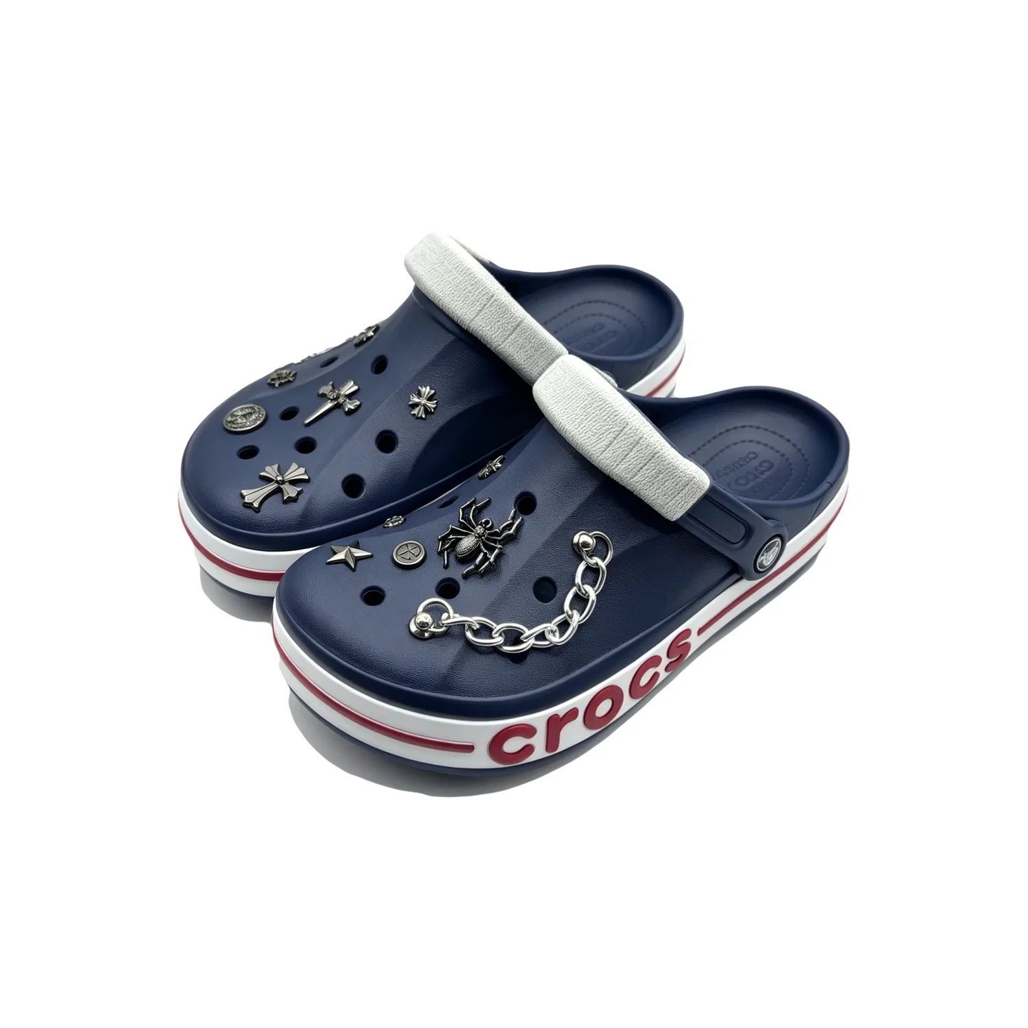 Детские сабо Bayaband Clog Clogs Crocs, Navy Blue — фото 4