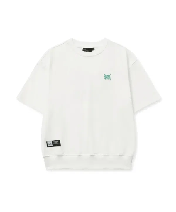 Футболка с коротким рукавом Kids tag cotton mtm tee, Brownbreath Kids, кремовый — фото 3