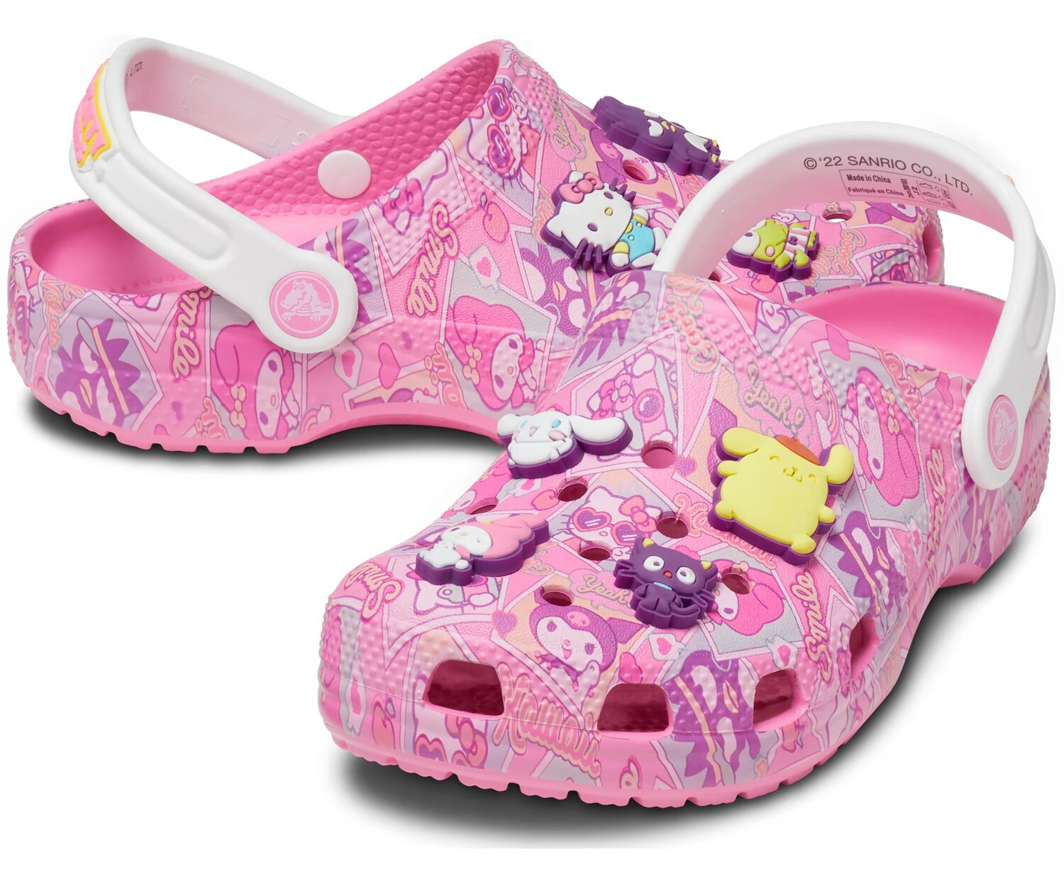 Сабо для маленьких детей Crocs Classic x Hello Kitty and Friends, розовый — фото 2
