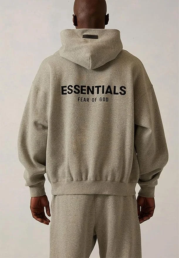 Худи Fear of God Essentials Fleece Hoodie II, серый меланж